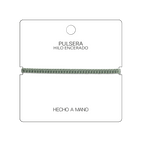 Pulsera Verde "Esencia" - Hilo Trenzado Minimalista Ajustable cotigo