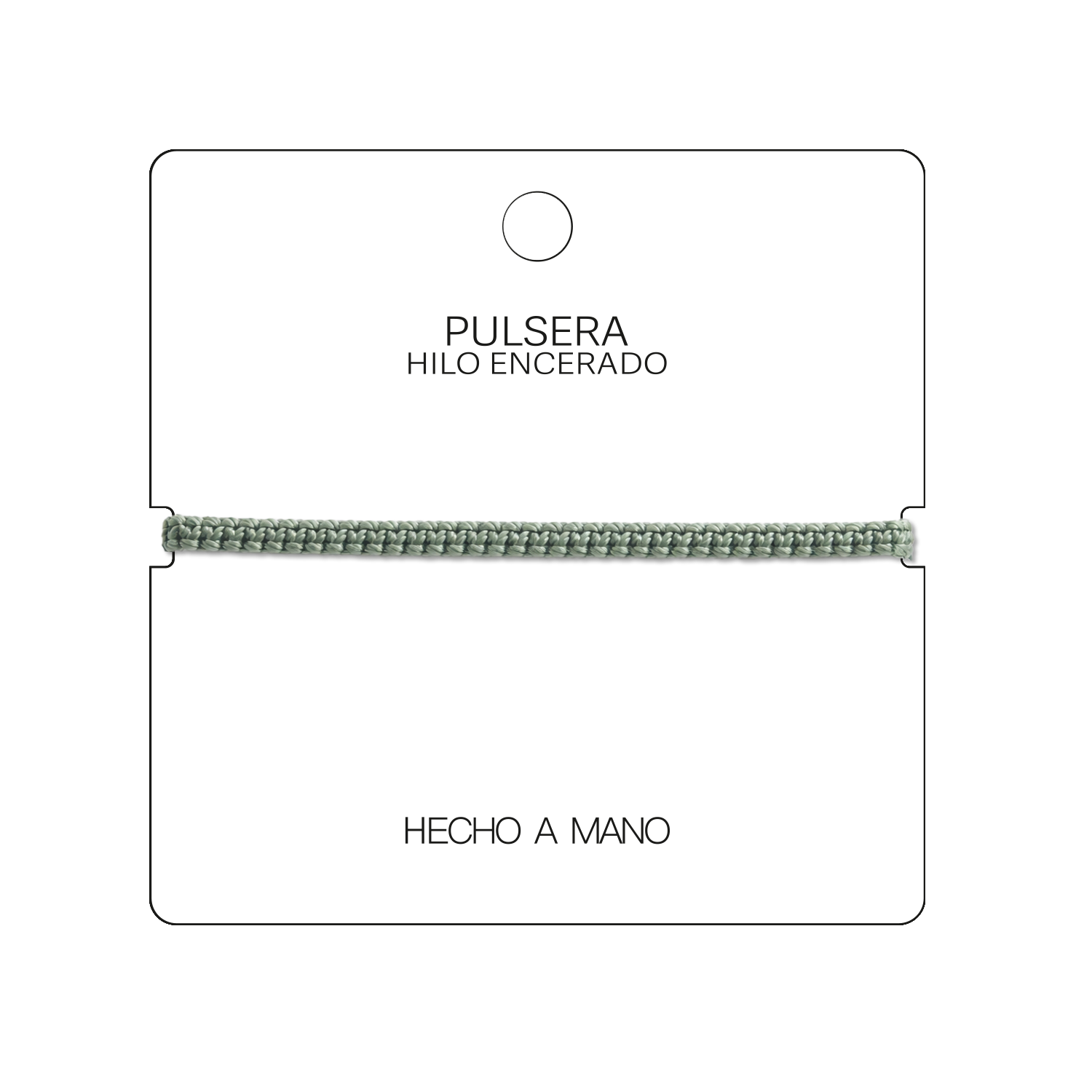 Pulsera Verde "Esencia" - Hilo Trenzado Minimalista Ajustable cotigo
