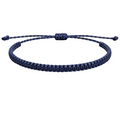 Pulsera Azul Marino "Esencia" - Hilo Trenzado Minimalista Ajustable cotigo