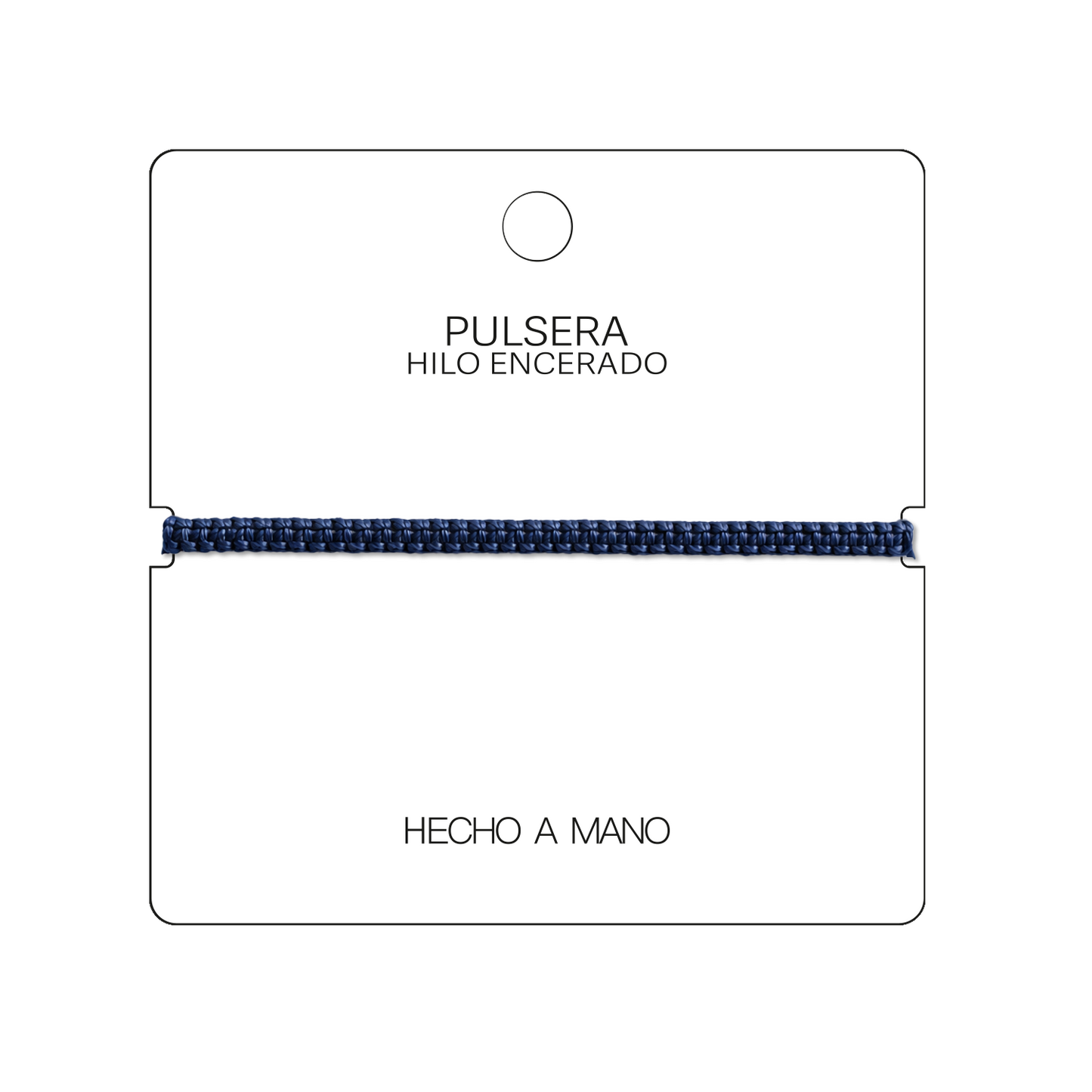 Pulsera Azul Marino "Esencia" - Hilo Trenzado Minimalista Ajustable