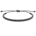 Pulsera Gris Antracita "Esencia" - Hilo Trenzado Minimalista Ajustable cotigo