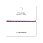 Pulsera Morado "Esencia" - Hilo Trenzado Minimalista Ajustable cotigo