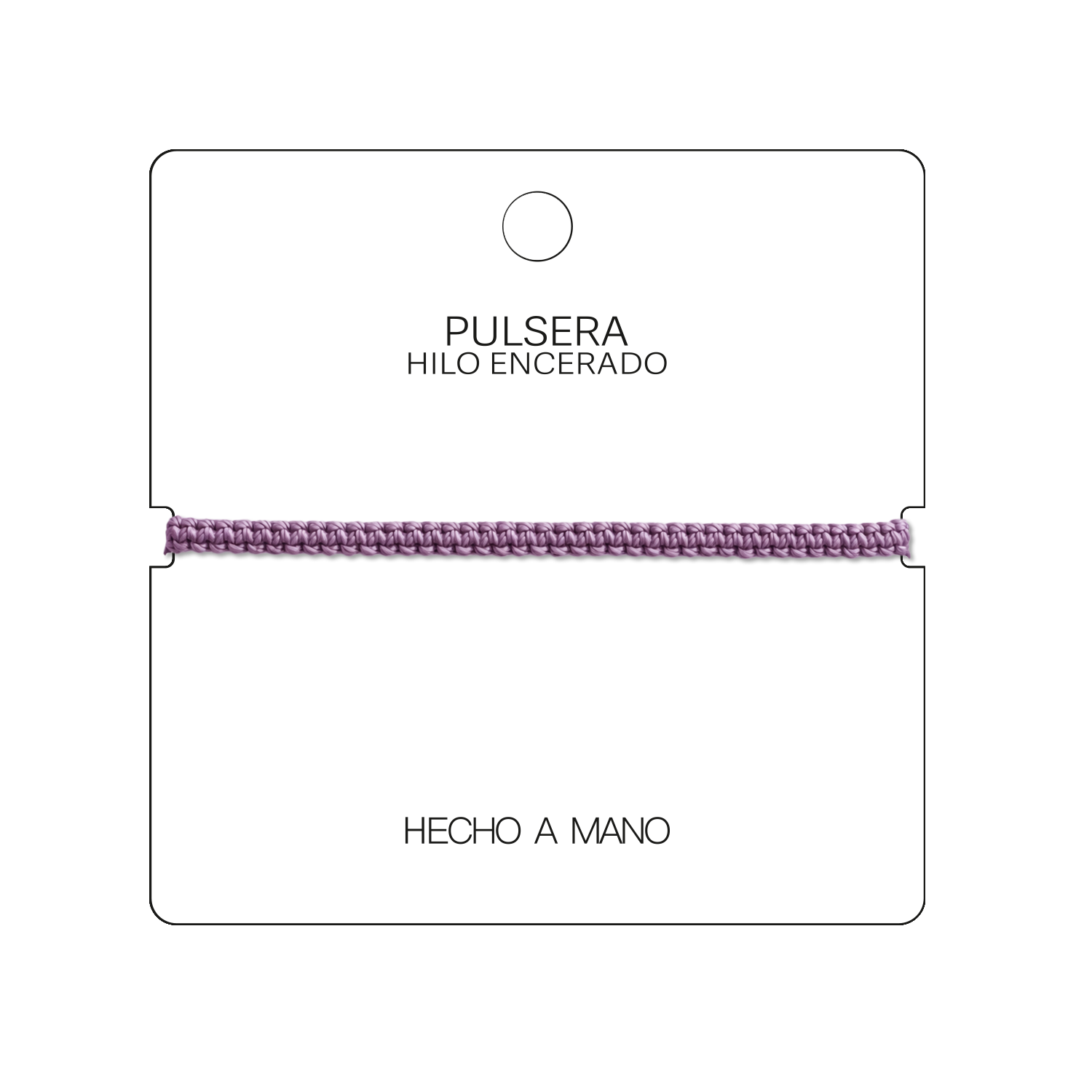 Pulsera Morado "Esencia" - Hilo Trenzado Minimalista Ajustable cotigo