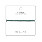 Pulsera Verde Bosque "Esencia" - Hilo Trenzado Minimalista Ajustable cotigo