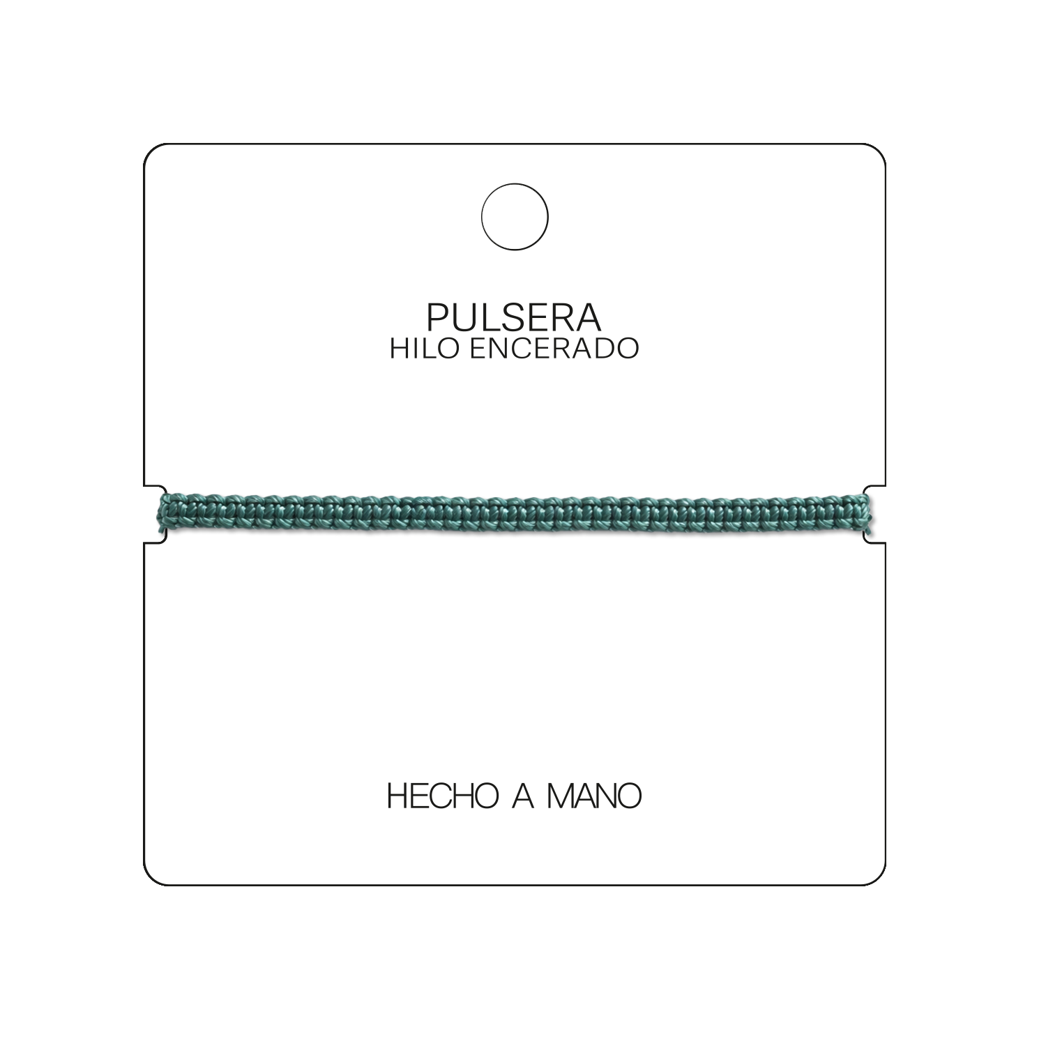 Pulsera Verde Bosque "Esencia" - Hilo Trenzado Minimalista Ajustable cotigo