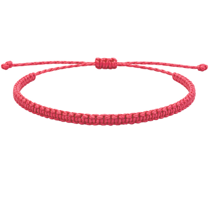 Pulsera Roja "Esencia" - Hilo Trenzado Minimalista Ajustable