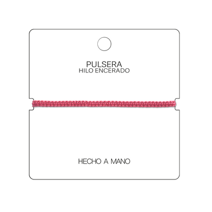 Pulsera Roja "Esencia" - Hilo Trenzado Minimalista Ajustable