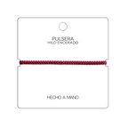 Pulsera Granate "Esencia" - Hilo Trenzado Minimalista Ajustable cotigo