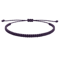 Pulsera Violeta "Esencia" - Hilo Trenzado Minimalista Ajustable cotigo