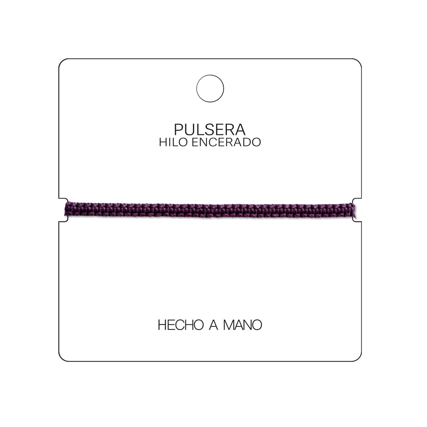 Pulsera Violeta "Esencia" - Hilo Trenzado Minimalista Ajustable