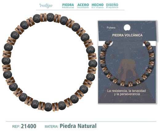 Pulsera Piedra Volcánica