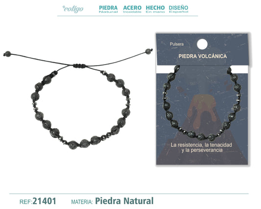 Pulsera Piedra Volcánica