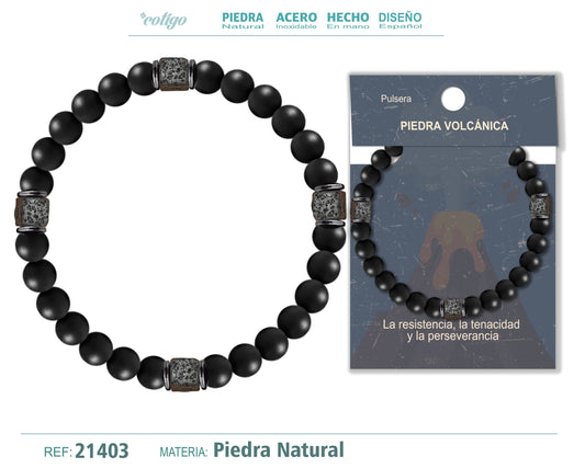 Pulsera Piedra Volcánica