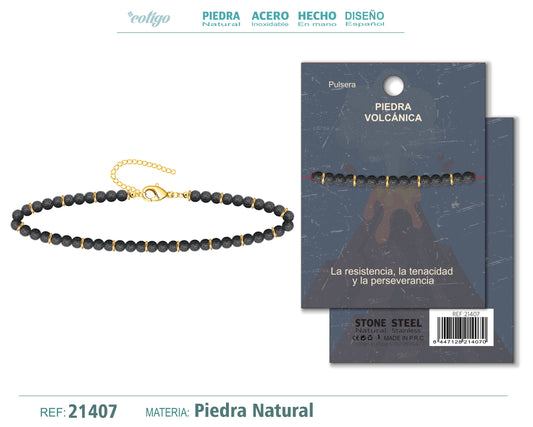 Pulsera Piedra Volcánica