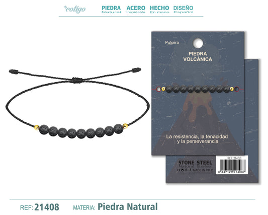 Pulsera Piedra Volcánica