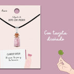 Colgante Bote de Deseo con Cuarzo Rosa - vista 3