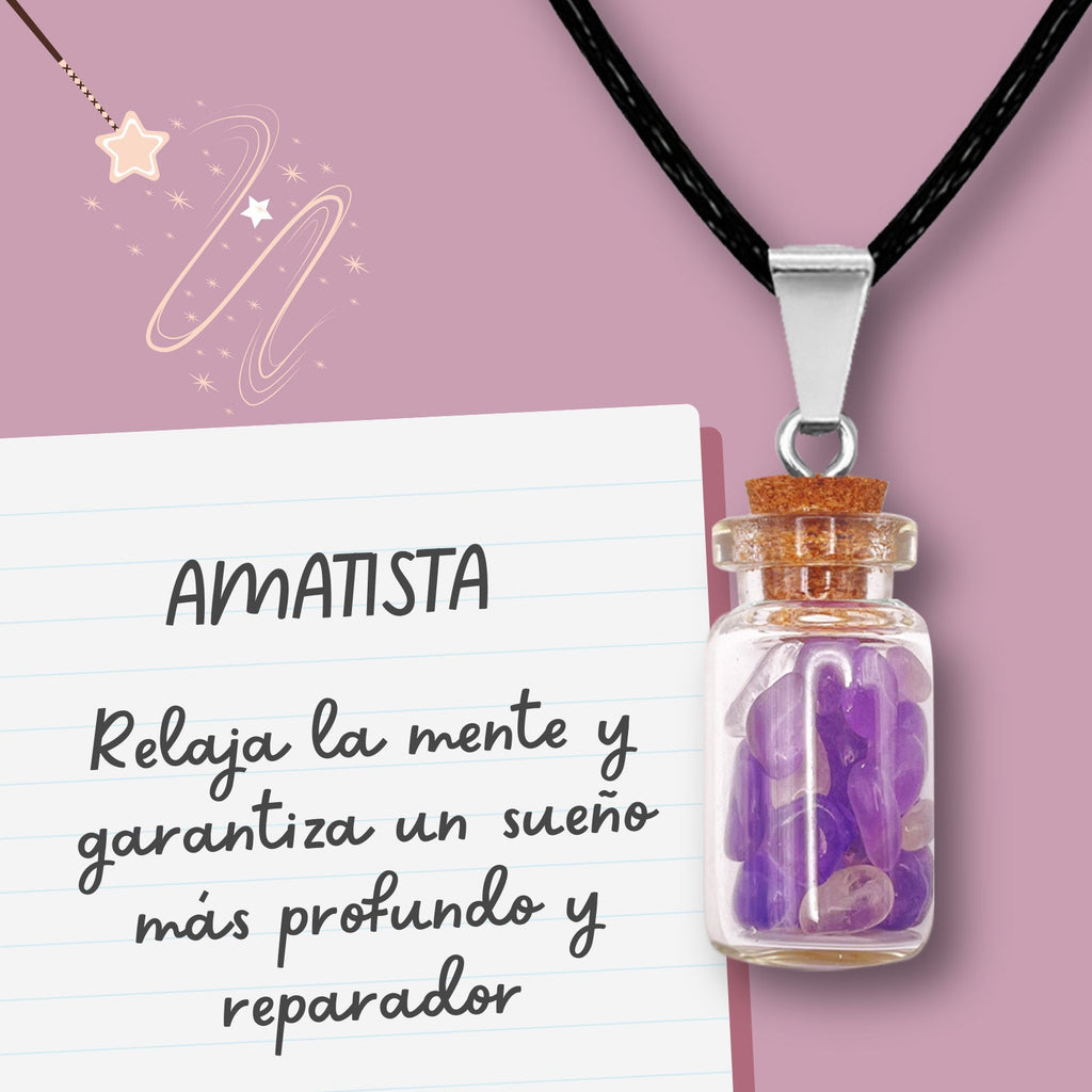 Colgante Bote de Deseo con Amatista - vista 2