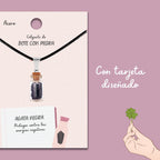 Colgante Bote de Deseo con Ágata Negra - vista 3