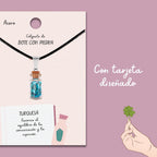 Colgante Bote de Deseo con Turquesa - vista 3