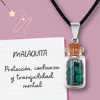 Colgante Bote de Deseo con Malaquita - vista 2