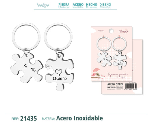 Llavero Acero para Pareja