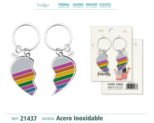 Llavero Acero para Amistad