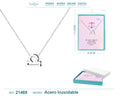 Collar Zodíaco Libra Acero color Plateado - cotigo