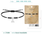 Pulsera Hilo Encerado pintadera Canaria Triangular - cotigo