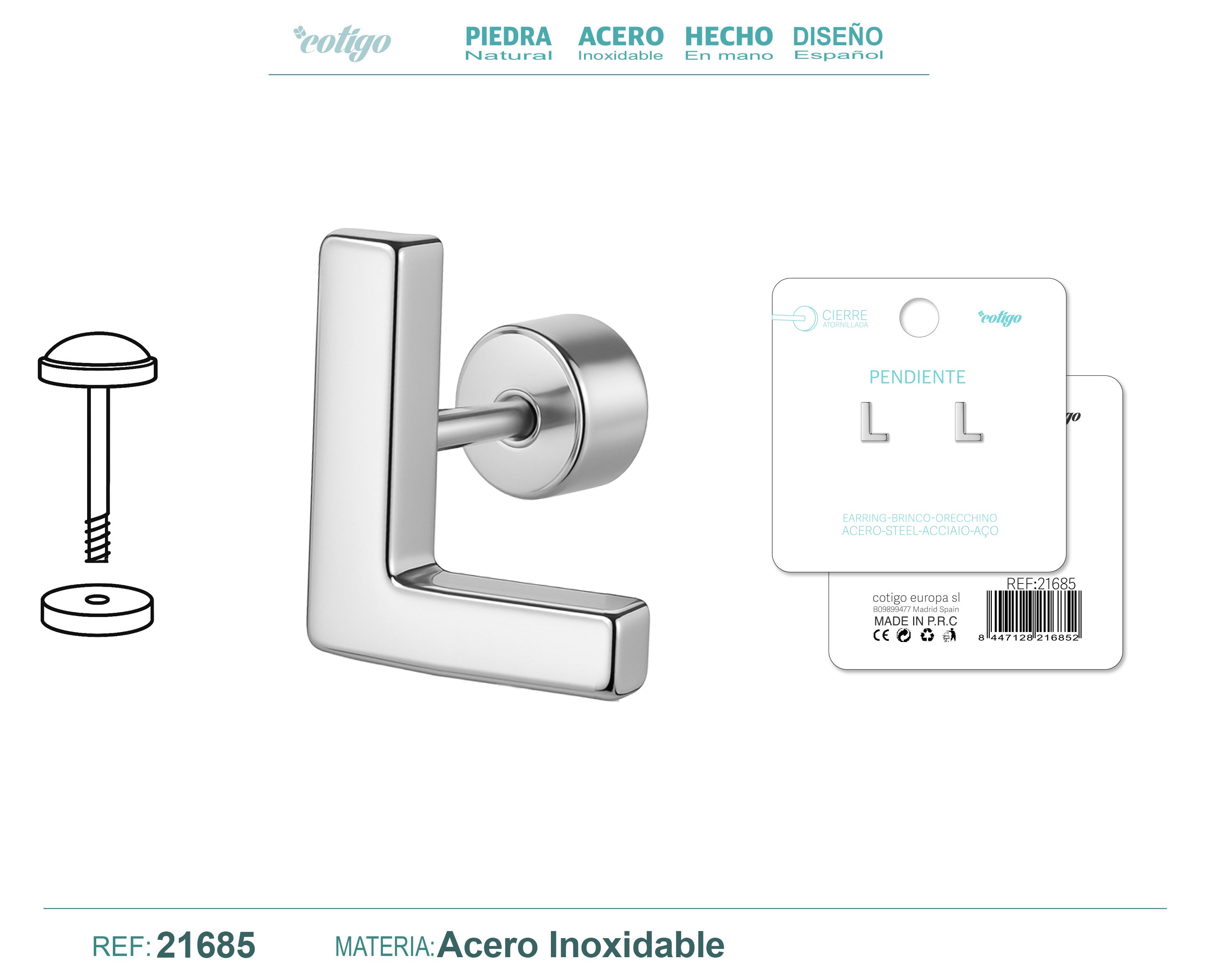 L - Plateado - 21685