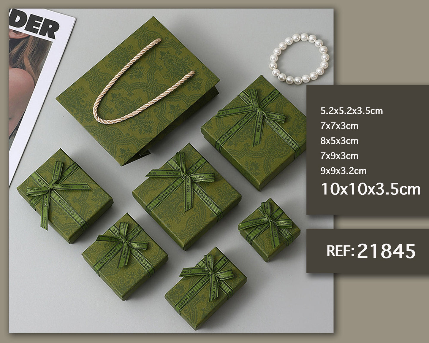 Caixa de presente 10x10x3,5cm