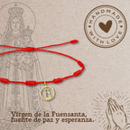 Pulsera 7 Nudos Virgen de la Fuensanta Acero Dorado - cotigo