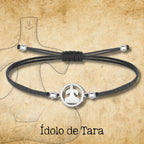 Pulsera Hilo Con Idolo de Tara Acero Plateado - cotigo
