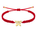 Pulsera Hilo Destino Mariposa Acero