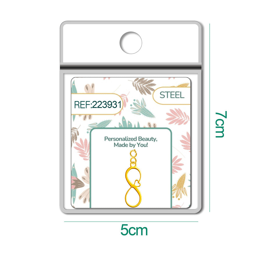 CHARM Acero Inoxidable color Dorado -con Cierre