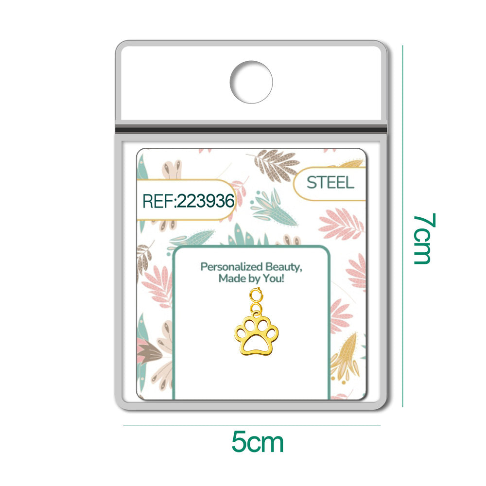 CHARM Acero Inoxidable color Dorado -con Cierre