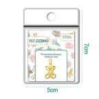 CHARM Acero Inoxidable color Dorado -con Cierre - cotigo
