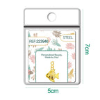 CHARM de Cobre Chapado a Oro 14K con Circonita-con Cierre - cotigo
