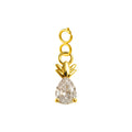 CHARM de Cobre Chapado a Oro 14K con Circonita-con Cierre - cotigo