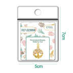 CHARM de Cobre Chapado a Oro 14K con Circonita-con Cierre - cotigo