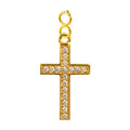 CHARM de Cobre Chapado a Oro 14K con Circonita-con Cierre - cotigo