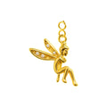 CHARM de Cobre Chapado a Oro 14K con Circonita-con Cierre - cotigo