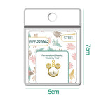 CHARM de Cobre Chapado a Oro 14K con Circonita-con Cierre - cotigo
