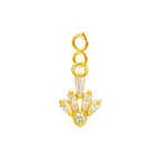 CHARM de Cobre Chapado a Oro 14K con Circonita-con Cierre - cotigo