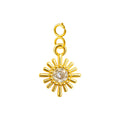 CHARM de Cobre Chapado a Oro 14K con Circonita-con Cierre - cotigo