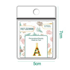 CHARM de Letra A Acero color Dorado con Circonita-con Cierre - cotigo