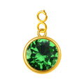 CHARM Acero Dorado con piedra Nacimiento de MAYO-con Cierre - cotigo