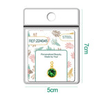 CHARM Acero Dorado con piedra Nacimiento de MAYO-con Cierre - cotigo