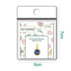 CHARM Acero Dorado con piedra Nacimiento de DICIEMBRE-con Cierre - cotigo