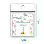 CHARM Acero Dorado Chapado Oro 14 K-con Cierre - cotigo
