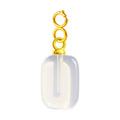 CHARM Acero Dorado Chapado Oro 14 K-con Cierre - cotigo